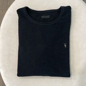 All Saints Men’s Black Knitted T-Shirt X-Large